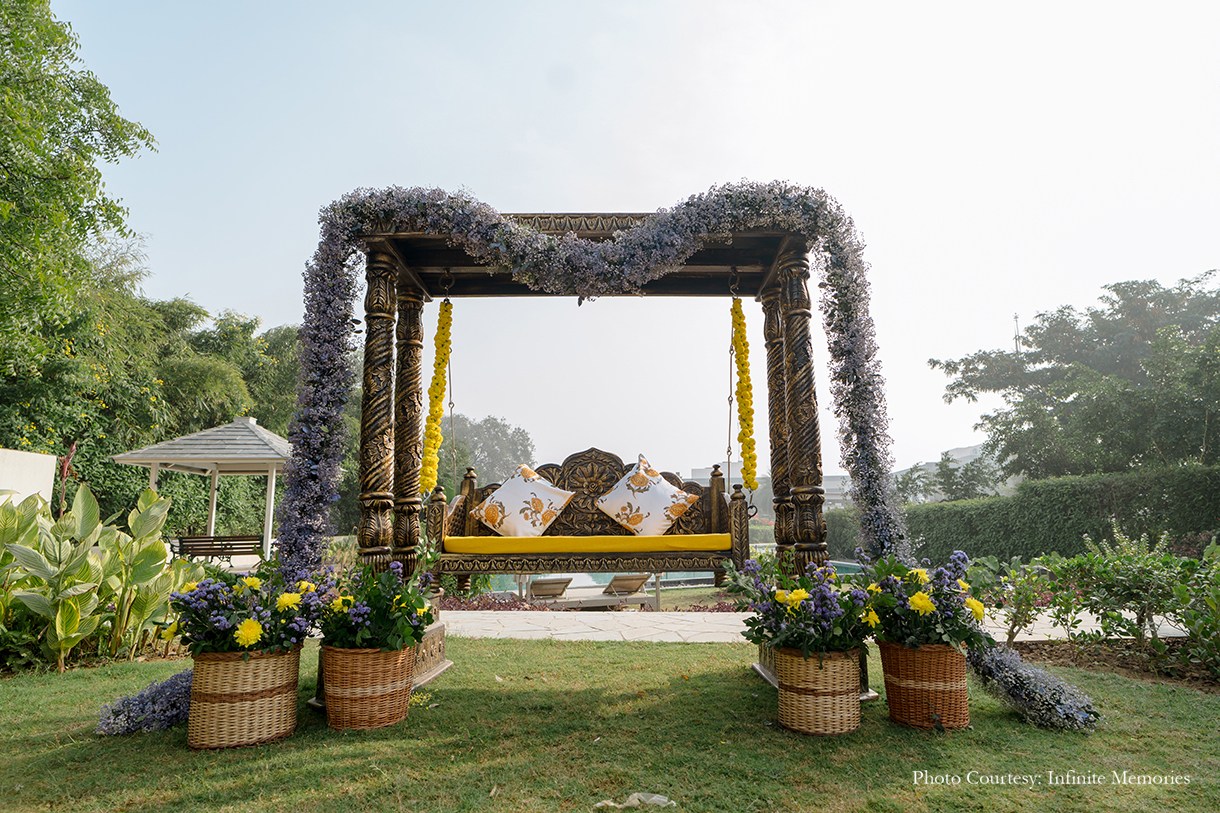 Deepankshi and Sahil, Karma Lakelands, Gurugram