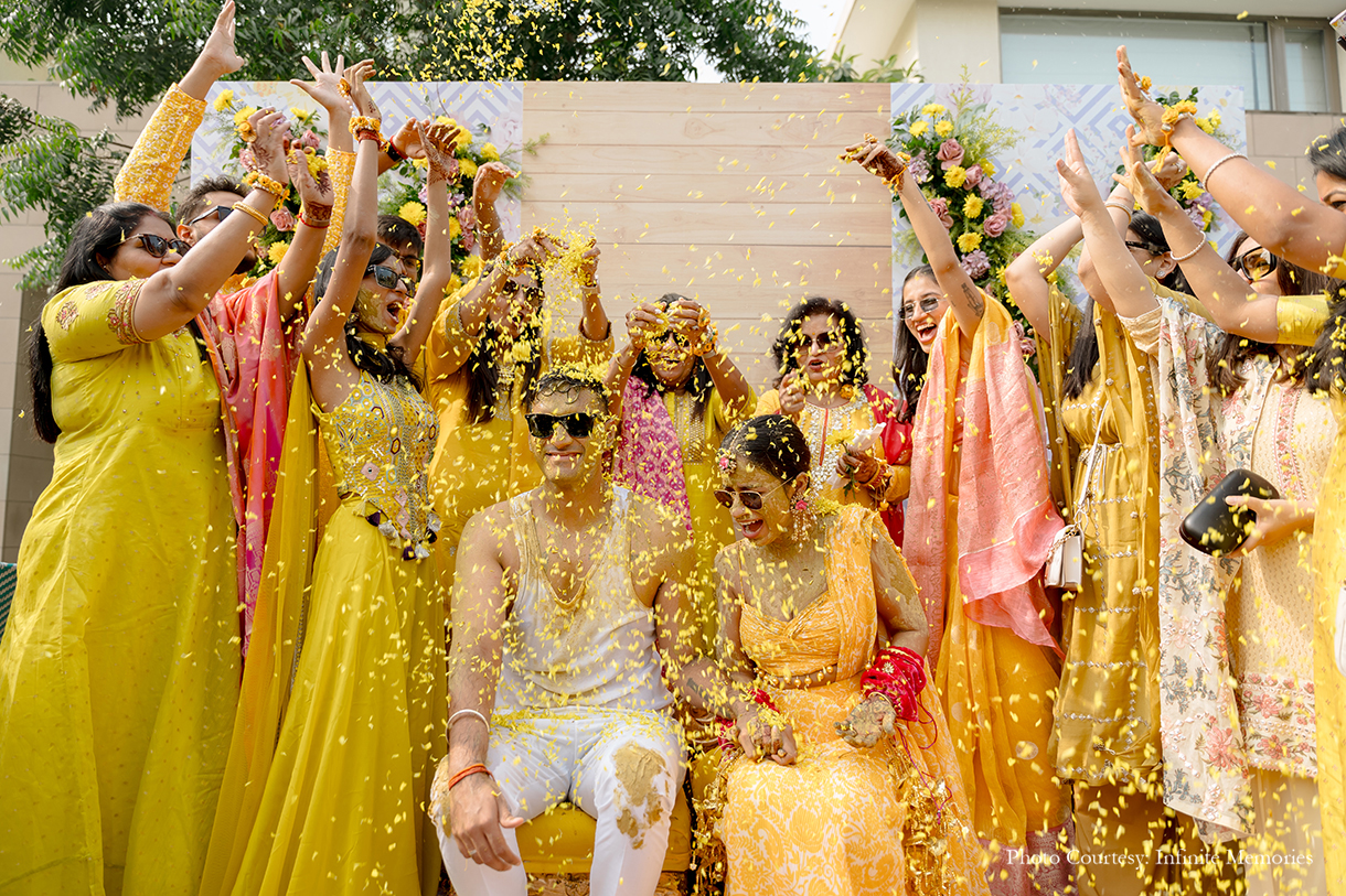 Deepankshi and Sahil, Karma Lakelands, Gurugram