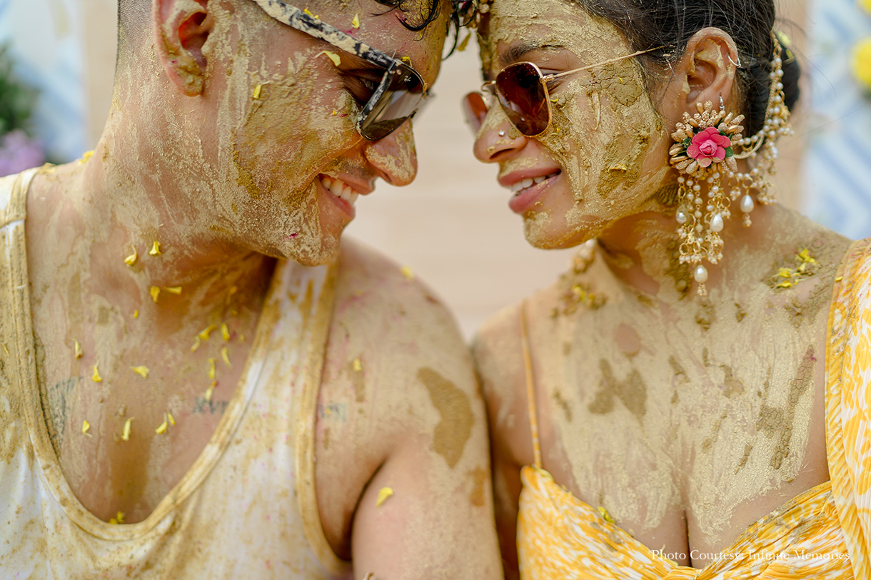 Deepankshi and Sahil, Karma Lakelands, Gurugram