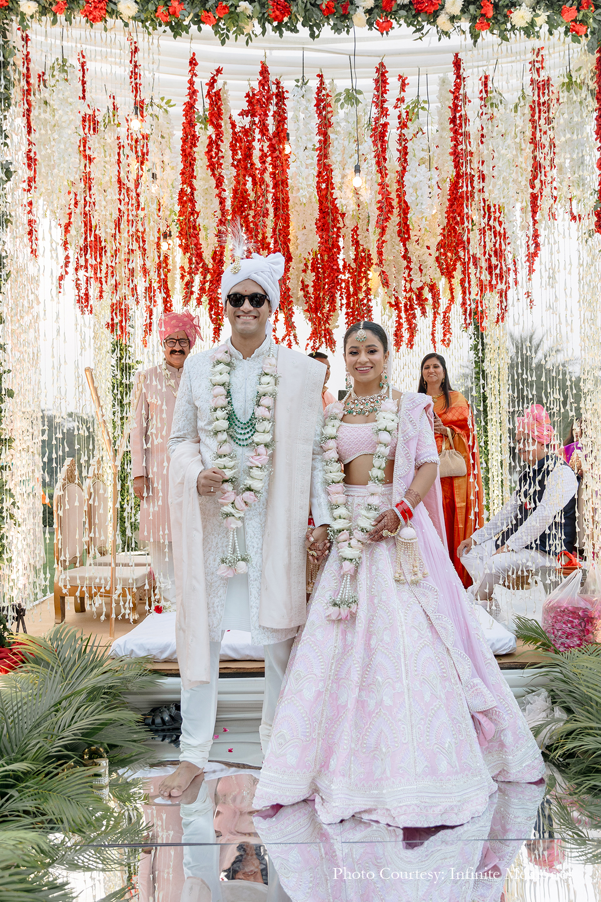 Deepankshi and Sahil, Karma Lakelands, Gurugram