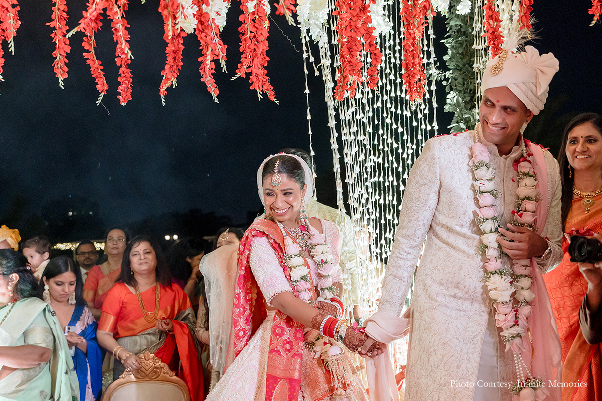 Deepankshi and Sahil, Karma Lakelands, Gurugram