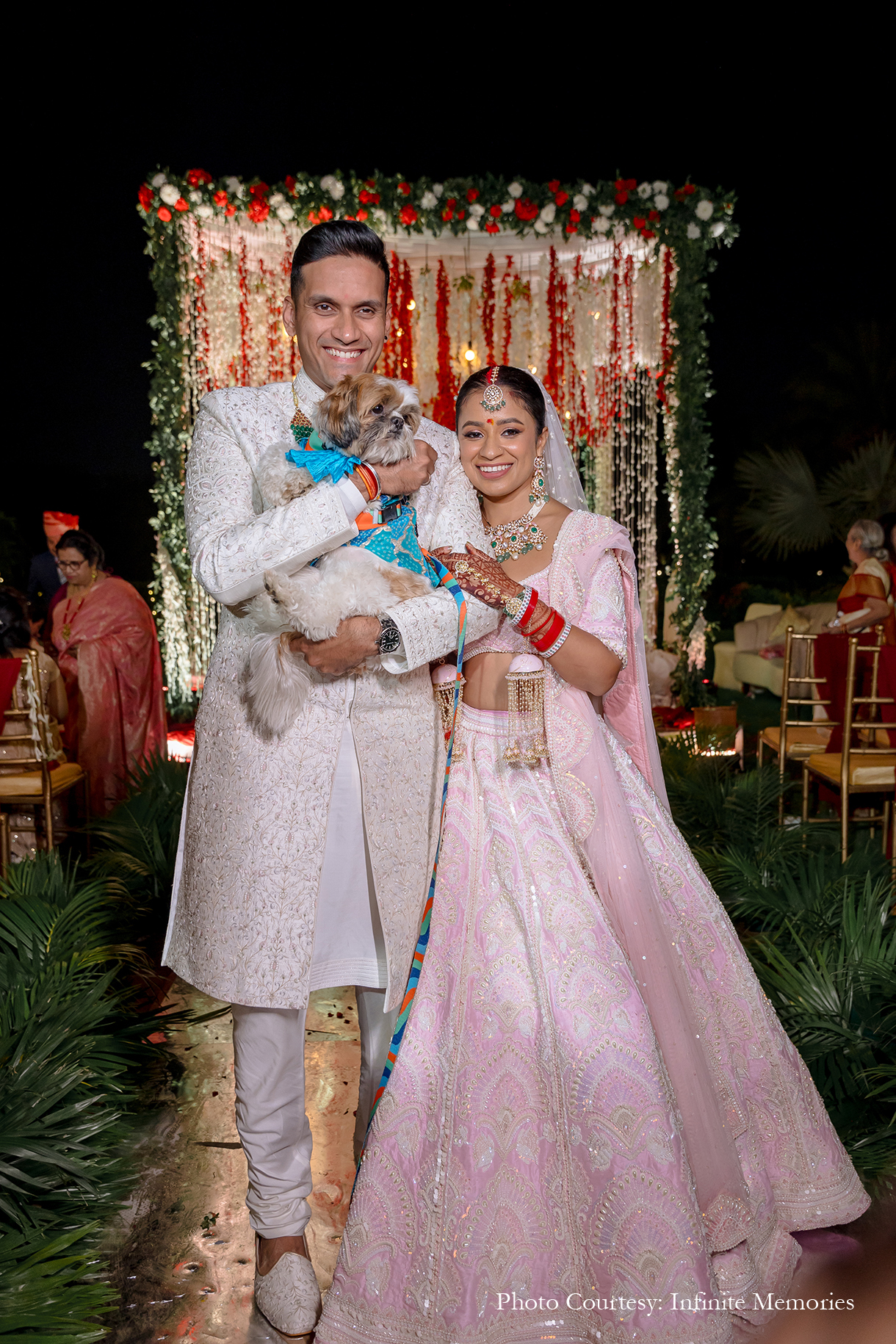 Deepankshi and Sahil, Karma Lakelands, Gurugram