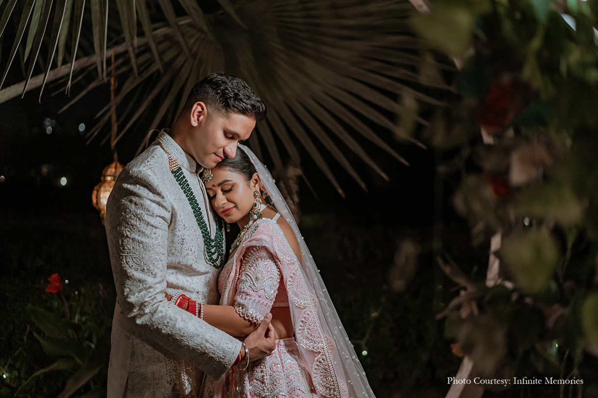 Deepankshi and Sahil, Karma Lakelands, Gurugram