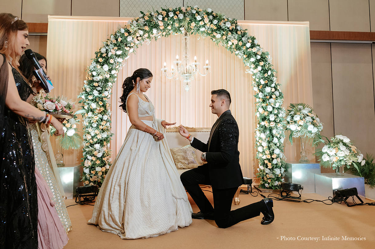 Deepankshi and Sahil, Karma Lakelands, Gurugram