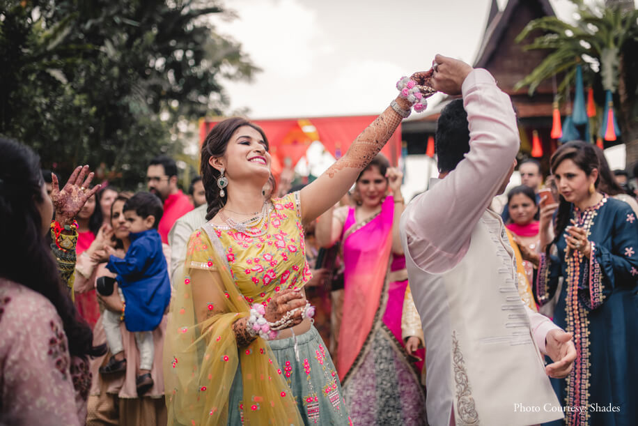 Menaka and Gaurav,Hand in hand they danced