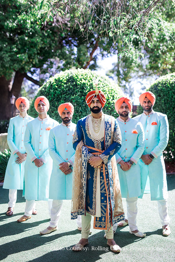 Color Coordinated Outfits for Groomsmen