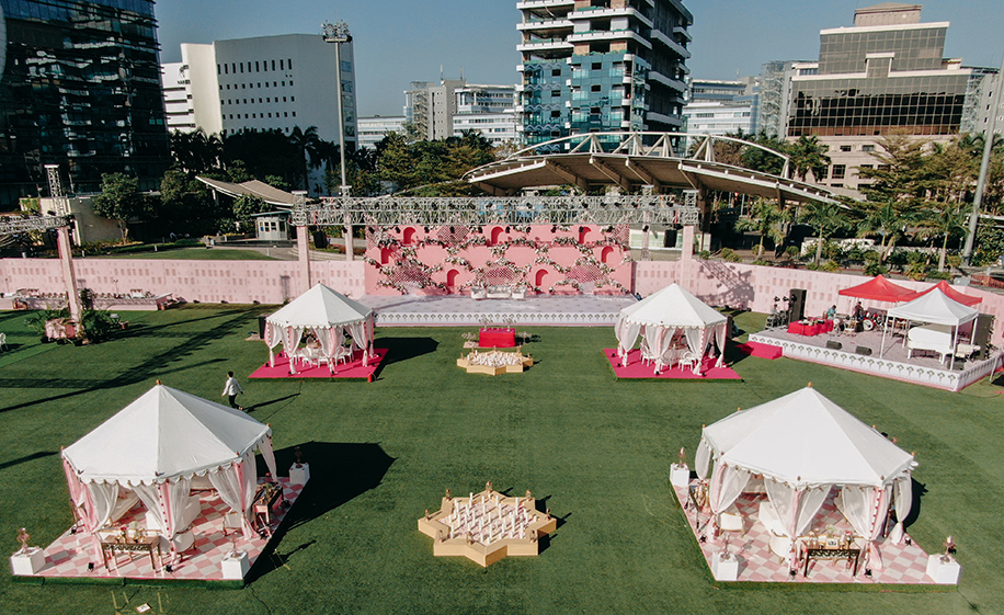 Isha and Rahil, JioWorld Garden, Mumbai