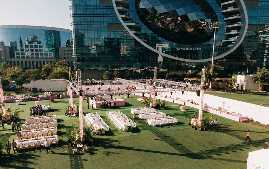 Isha and Rahil, JioWorld Garden, Mumbai