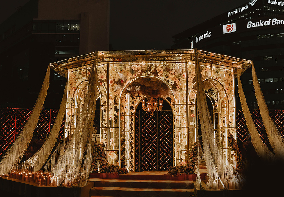 Isha and Rahil, JioWorld Garden, Mumbai