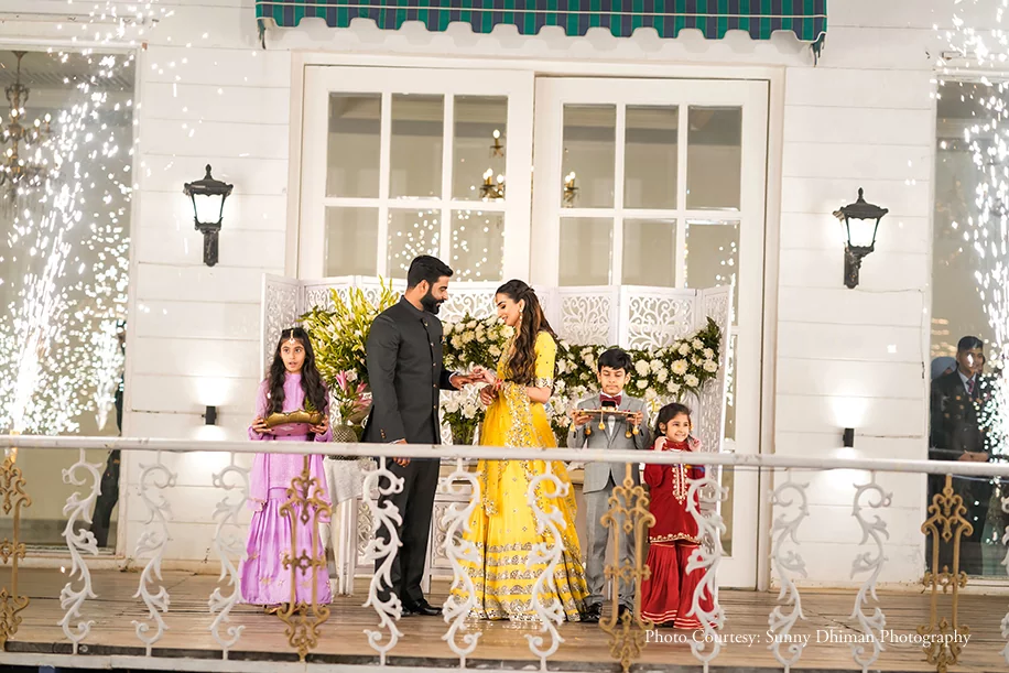 Bride and Groom ring ceremony