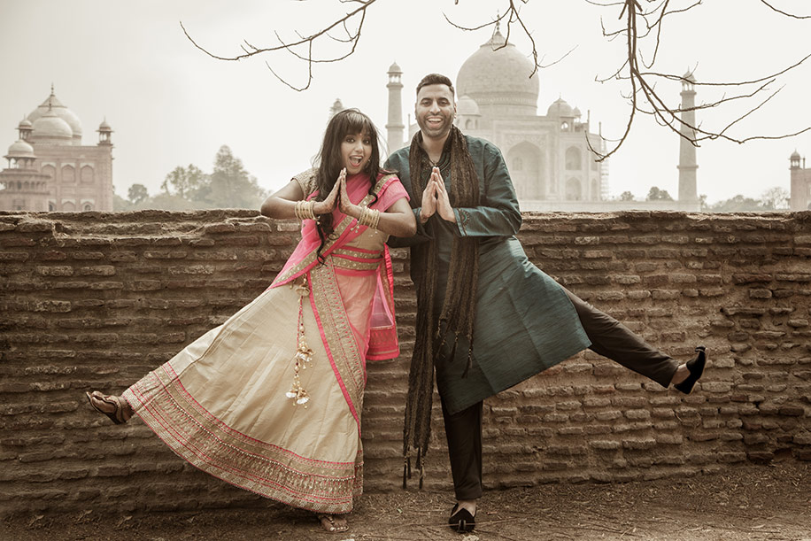 Michele and Harsh, Taj Mahal, Agra, India
