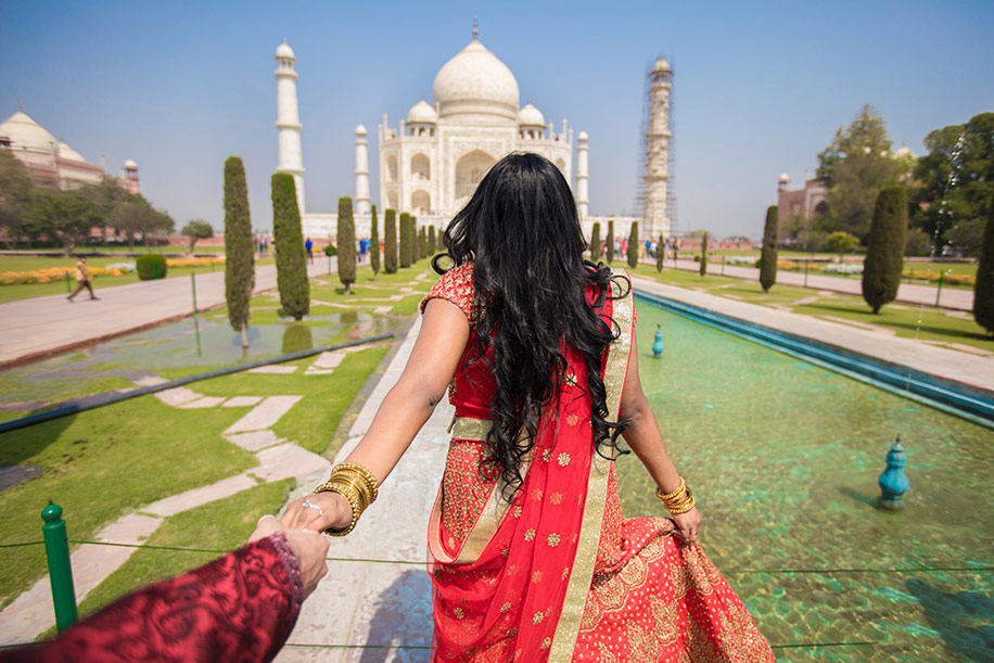 Michele and Harsh, Taj Mahal, Agra, India