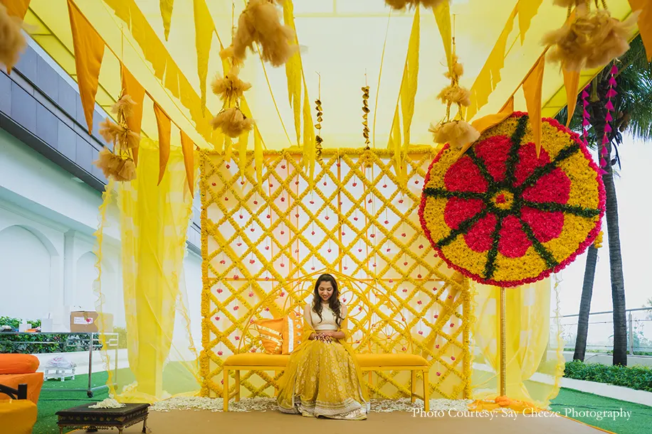 Marigolds decor for haldi