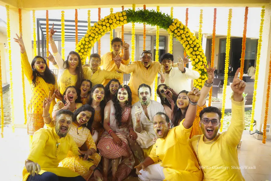 Floral ring for haldi ceremony