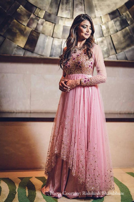 Sangeet Pink Outfit