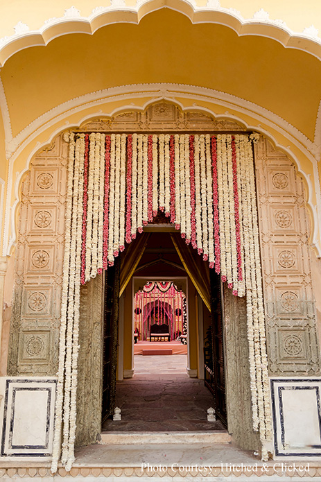 Pooja Acharya and Tanay Gupta, Samode Palace, Rajasthan