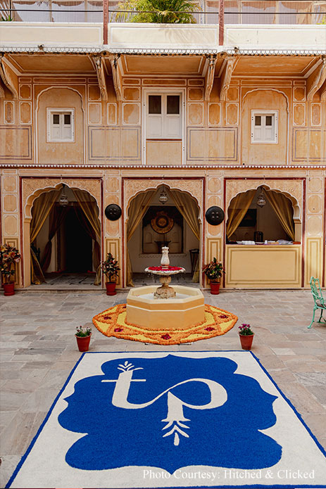 Pooja Acharya and Tanay Gupta, Samode Palace, Rajasthan