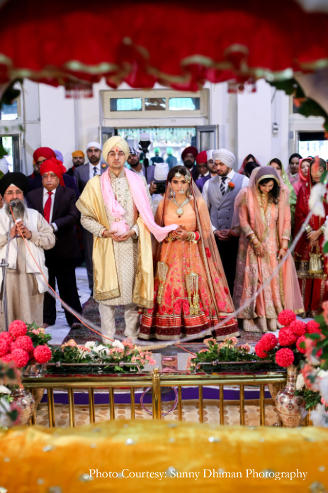 Bani and Rahul, Model Town Gurudwara, Jalandhar, Punjab