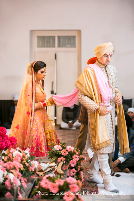 Bani and Rahul, Model Town Gurudwara, Jalandhar, Punjab