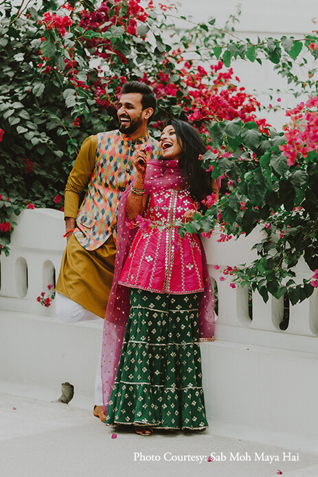 Bride & Groom Mehndi Outfit Bride & Groom Mehndi Outfit