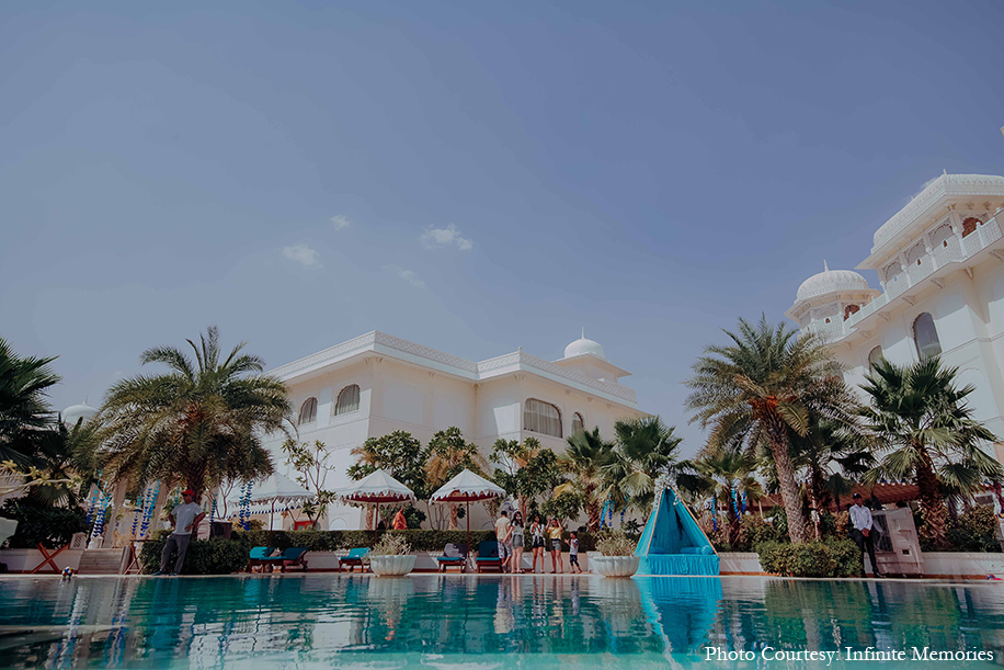 Pool Party - Shreya and Prashant, JW Marriott Jaipur Resort & Spa