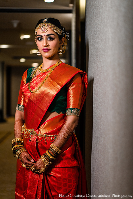 Kanjivaram Saree - Snehal and Purval, The St. Regis, Mumbai