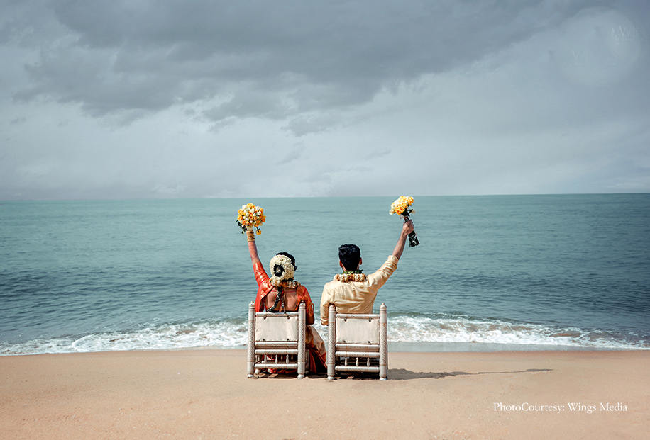 Sruthy and Ashwin, Indriya Beach Resort and Spa, Kochi