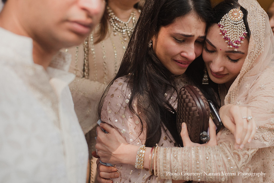Bride and Sister moment at Taj Mahal Palace Mumbai