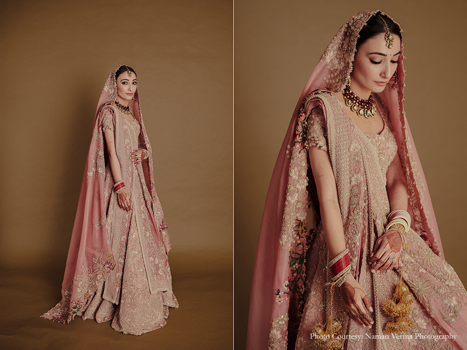 Anamika Khanna creation in a pastel pink