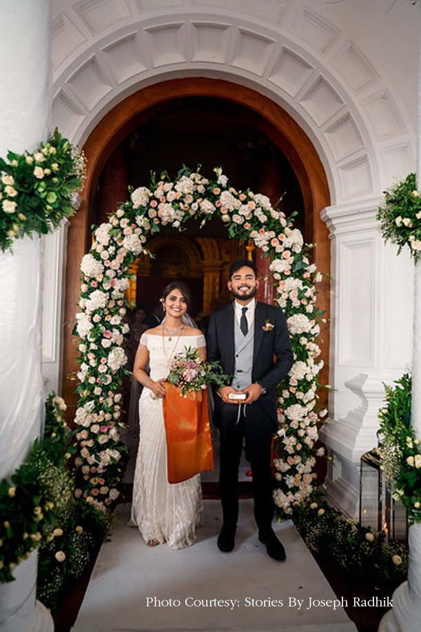 Varsha and Aadil, St. George Orthodox Dayro, Kerala