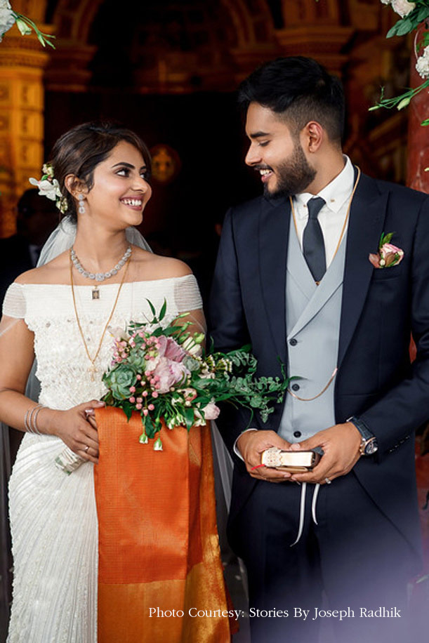 Varsha and Aadil, St. George Orthodox Dayro, Kerala