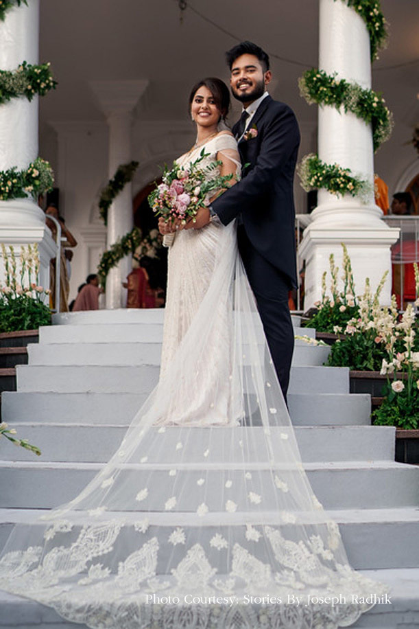 Varsha and Aadil, St. George Orthodox Dayro, Kerala