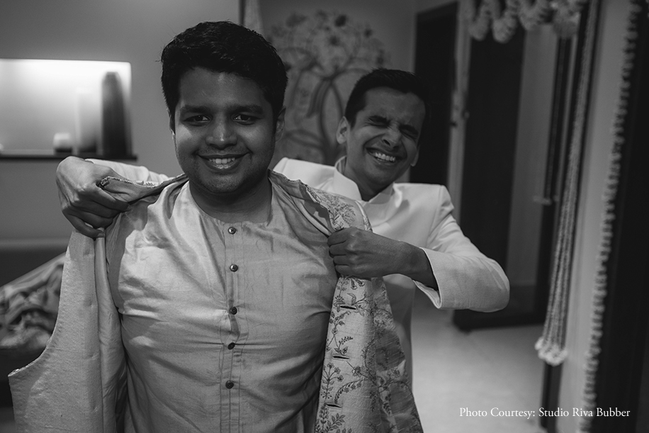 Groom is getting ready Groom is getting ready