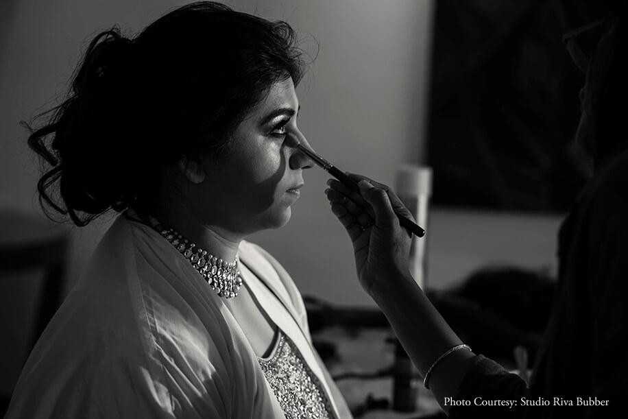 Bride is getting ready Bride is getting ready