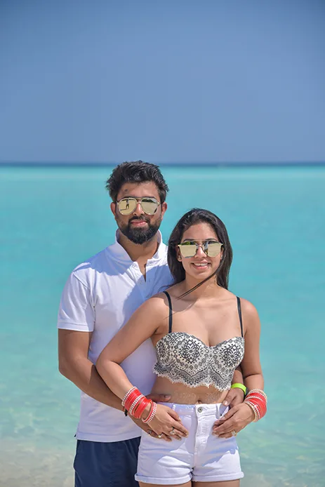 Abhishri and Arjun, Maldives