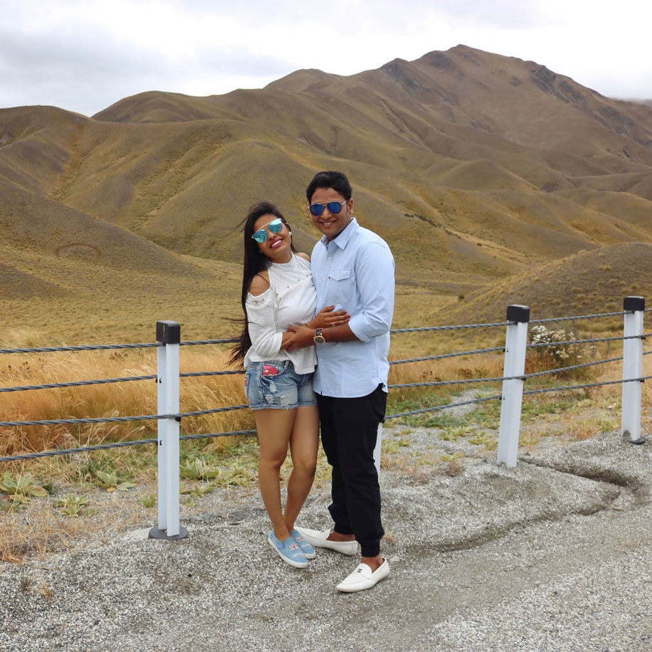 Dipsi and Dhaval, New Zealand