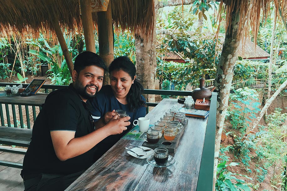 Shreya Sen and Saurish Basu, Bali