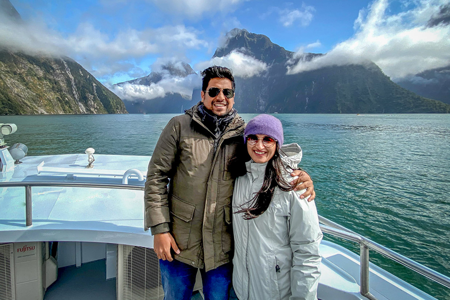 Trisha and Mayank, New Zealand