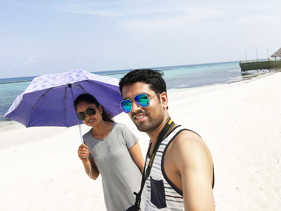 Vinutha and Lucky, Maldives