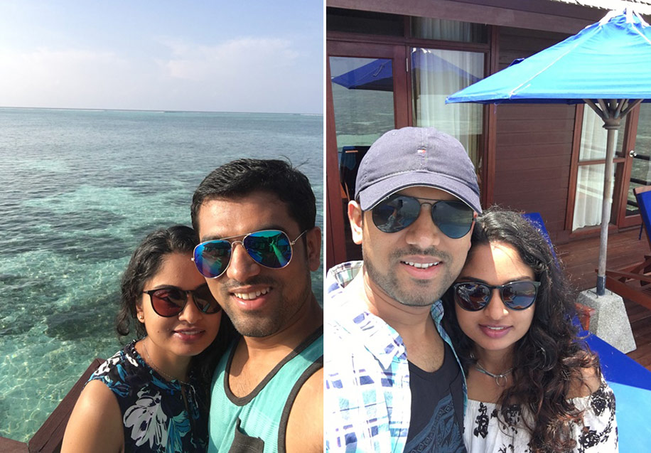 Vinutha and Lucky, Maldives