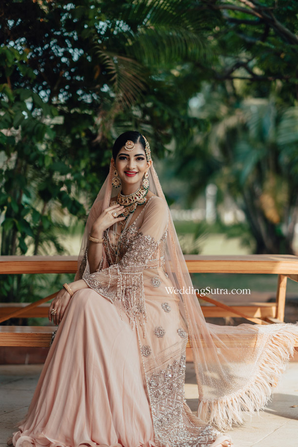 Dusty pink lehenga