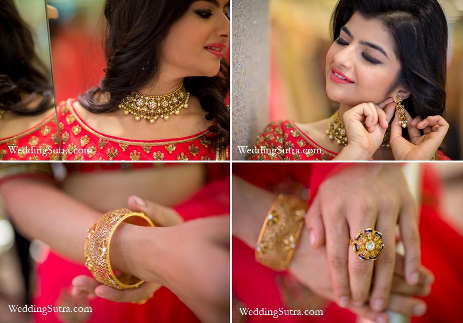 Parita Merchant trying Azva Jewellery