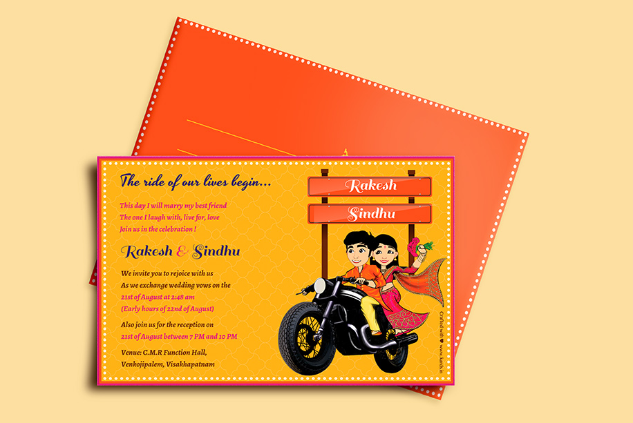 wedding invitation e-cards from Kards