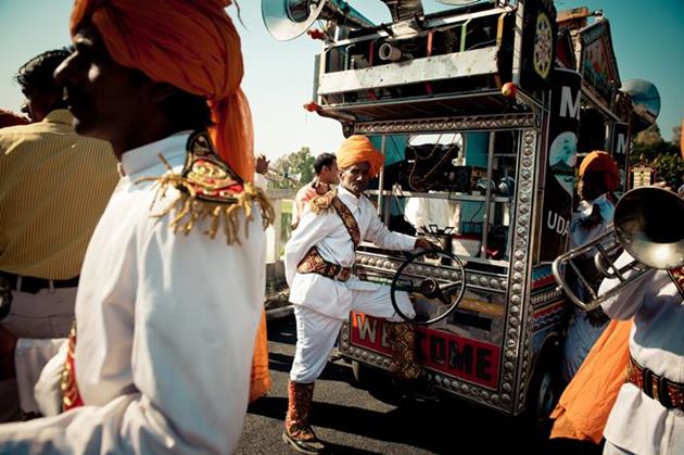 Wedding procession in Rajasthan
