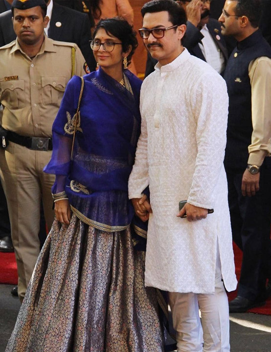Kiran and Aamir Khan at Isha Ambani and Anand piramal's Wedding