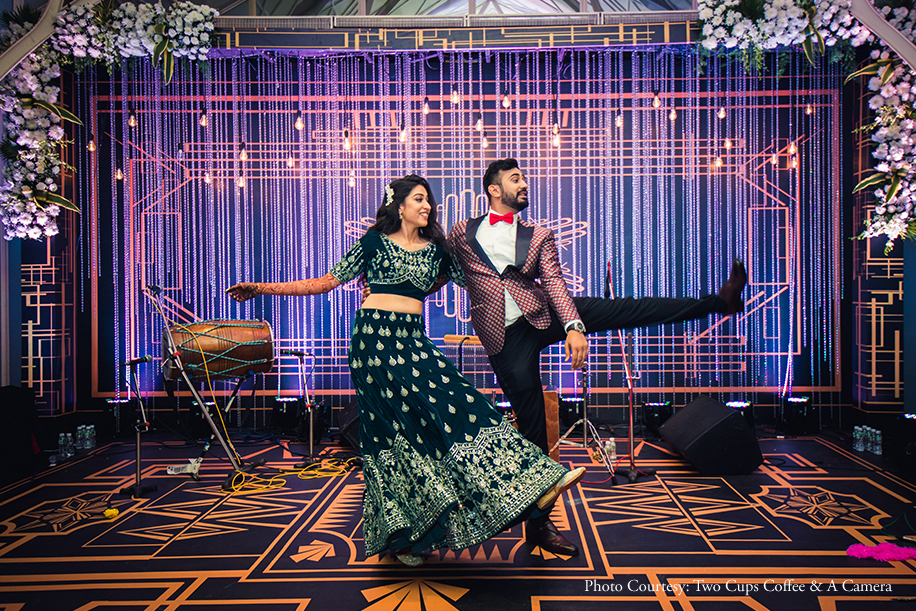 A 'Cherry Blossom' themed reception was a highlight of this elegant wedding in Mumbai
