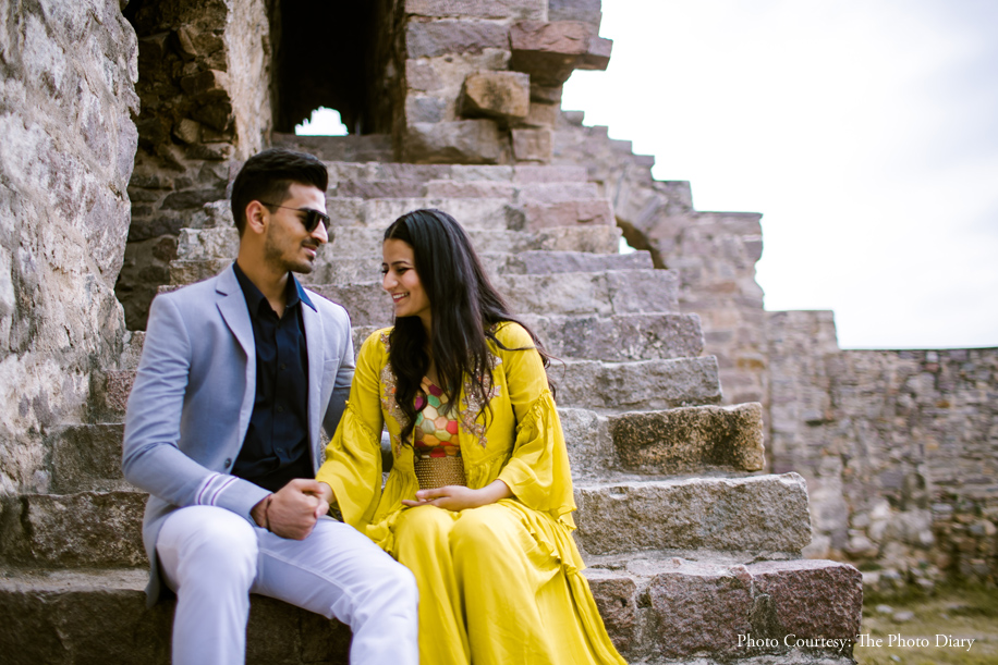 The Taj Falaknuma Palace Makes A Perfect Backdrop For This Romantic Pre-Wedding Photoshoot
