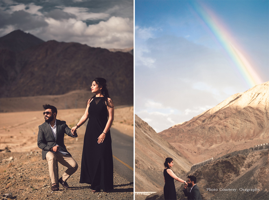 A Spectacular Pre-Wedding Photoshoot in Snow Capped Ladakh!