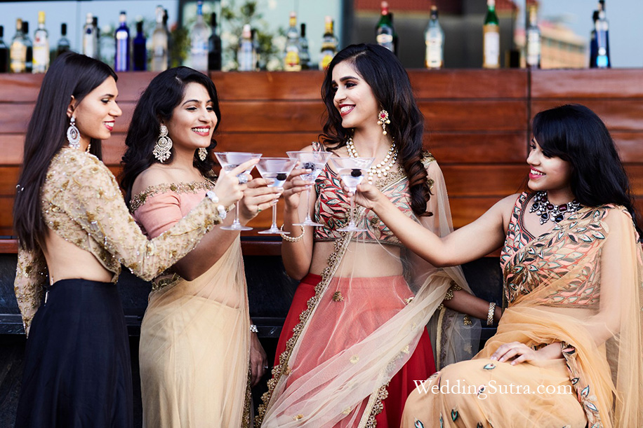 Lakhi Sakaria and her Bridesmaids