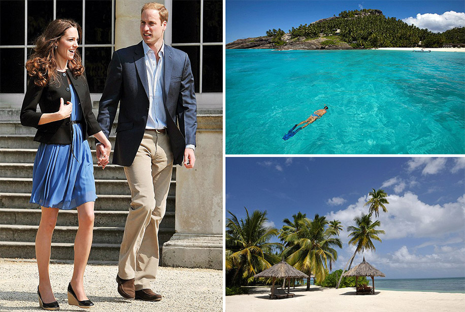 Prince William and Kate Middleton, Honeymoon in Seychelles
